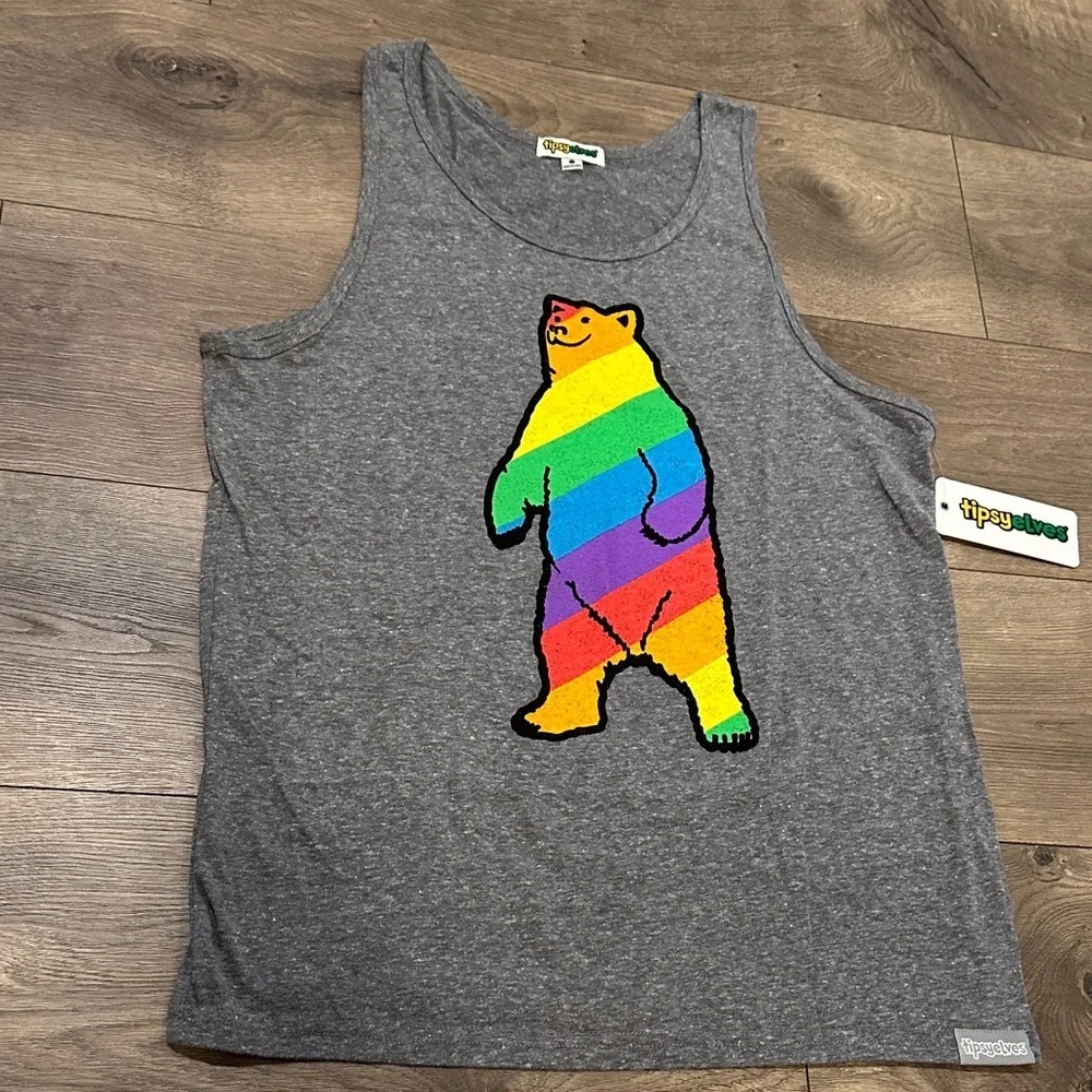 “Gay Bear Don’t Care” Tipsy Elves tank - Picture 2 of 9
